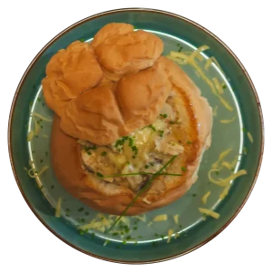 Panne Cook Pollo con Champiñones